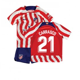 Baby Fußballbekleidung Atletico Madrid Yannick Carrasco #21 Heimtrikot 2022-23 Kurzarm (+ kurze hosen)